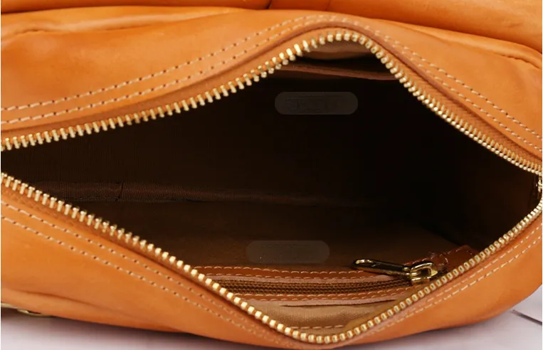 Vintage Vegetable Tanned Leather Messenger Bags for Women 008