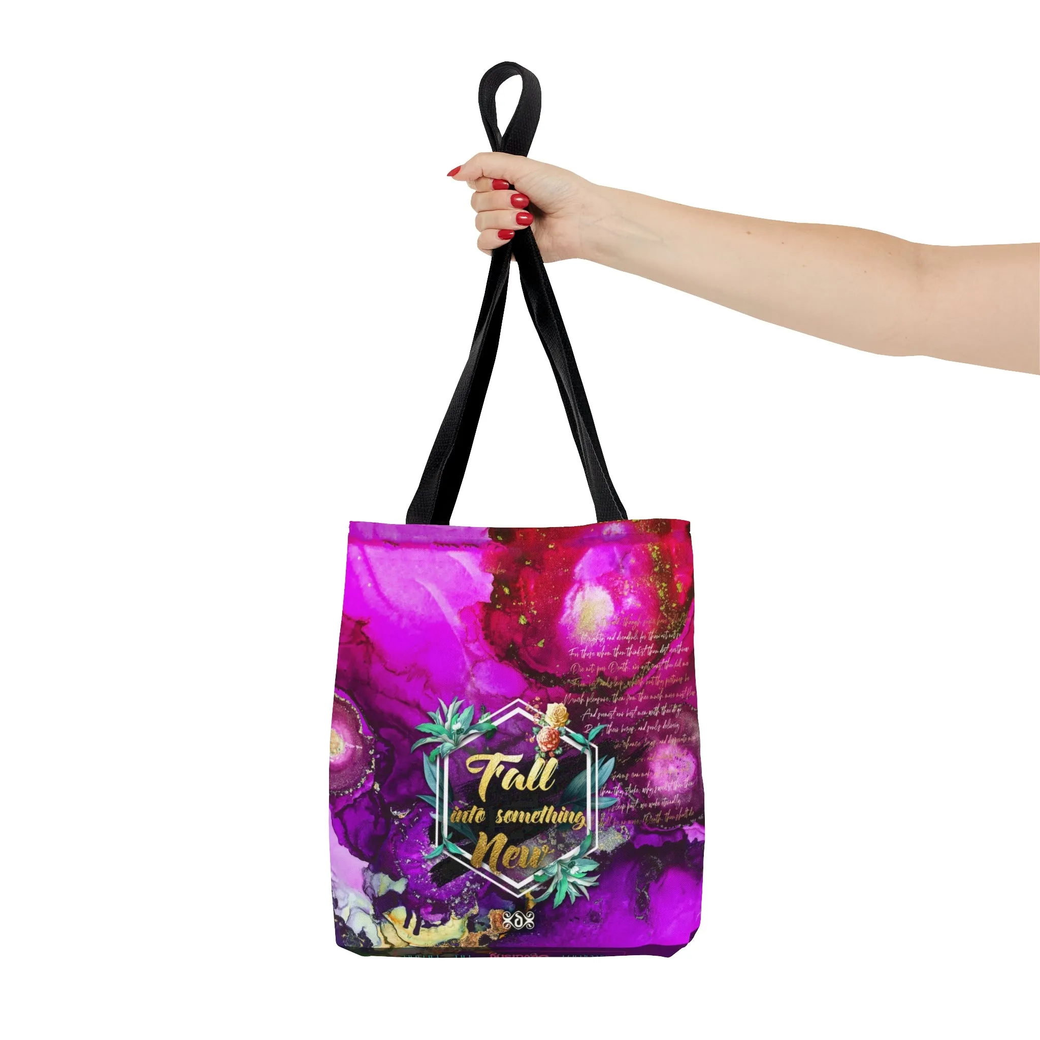 Violet Floral Print Bag Embrace Spring Vibes Shop Floral Print Tote Bag Fuchsia Canvas Handbag | FSN03