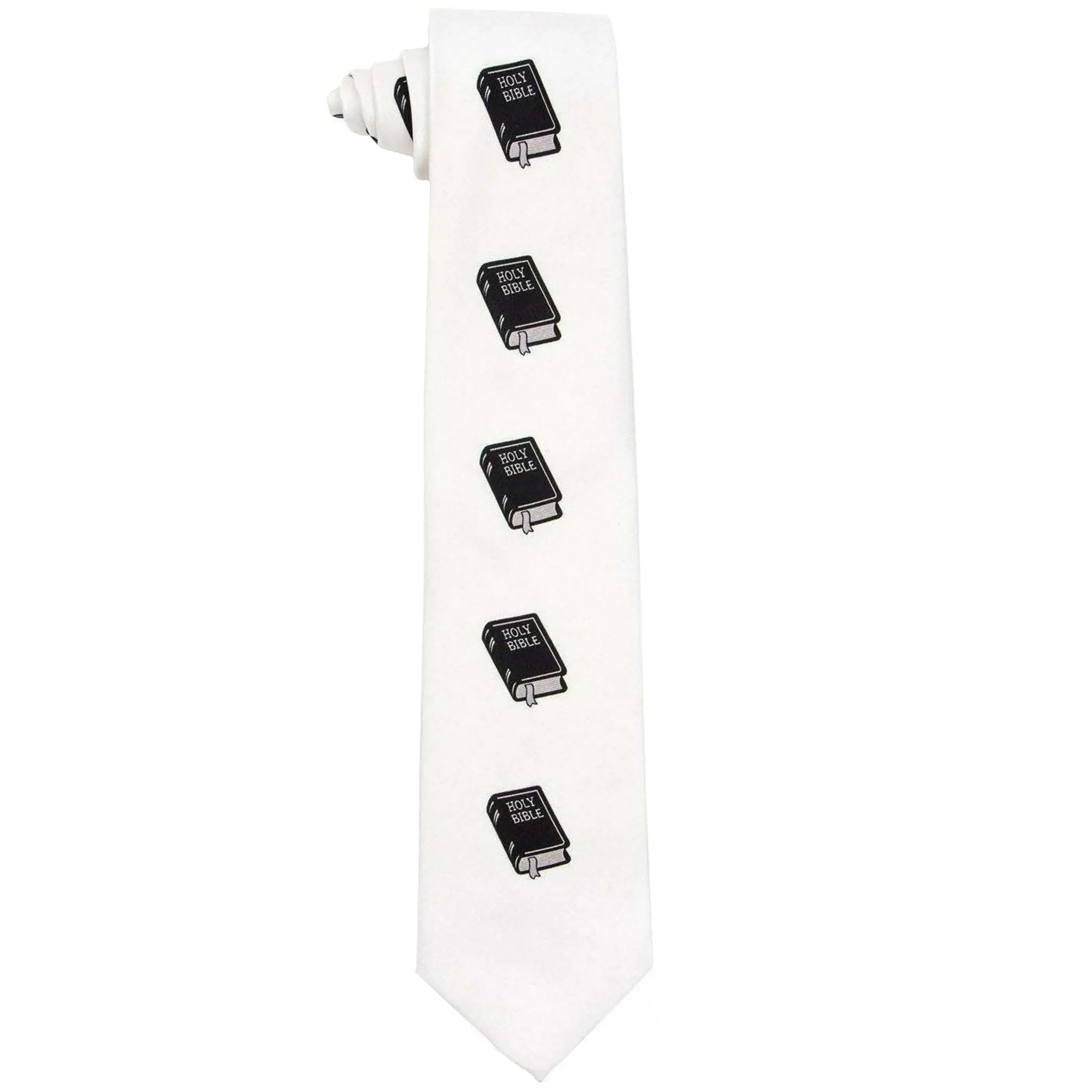 Vittorio Farina Men's Religious Satin Necktie & Pocket Square