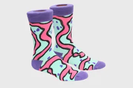 Vivid Organisms Purple Socks