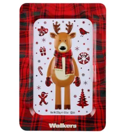 Walker's Pure Butter Shortbread Festive Shapes Reindeer Tin 250g