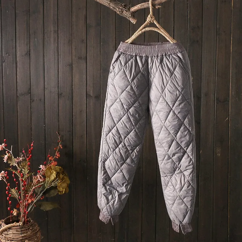 Warm Down Cotton Trousers