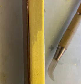 Water Gilding - Burnishing