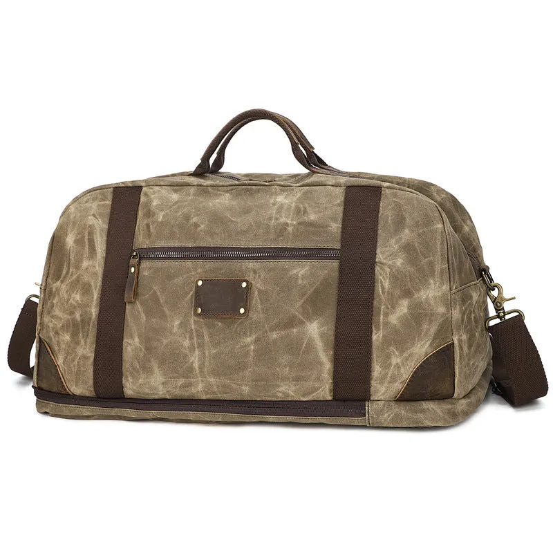 Waxed Canvas Backpack Convertible Duffel Bag, Canvas Handbag, Canvas Rucksack