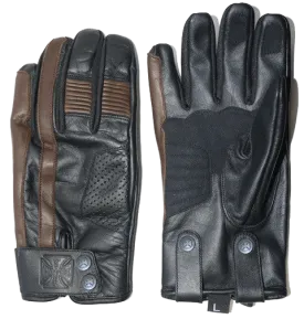 WCC - GRUNGE LEATHER RIDING GLOVE - Tobacco brown