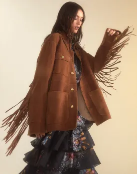 Westward Fringe Suede Jacket