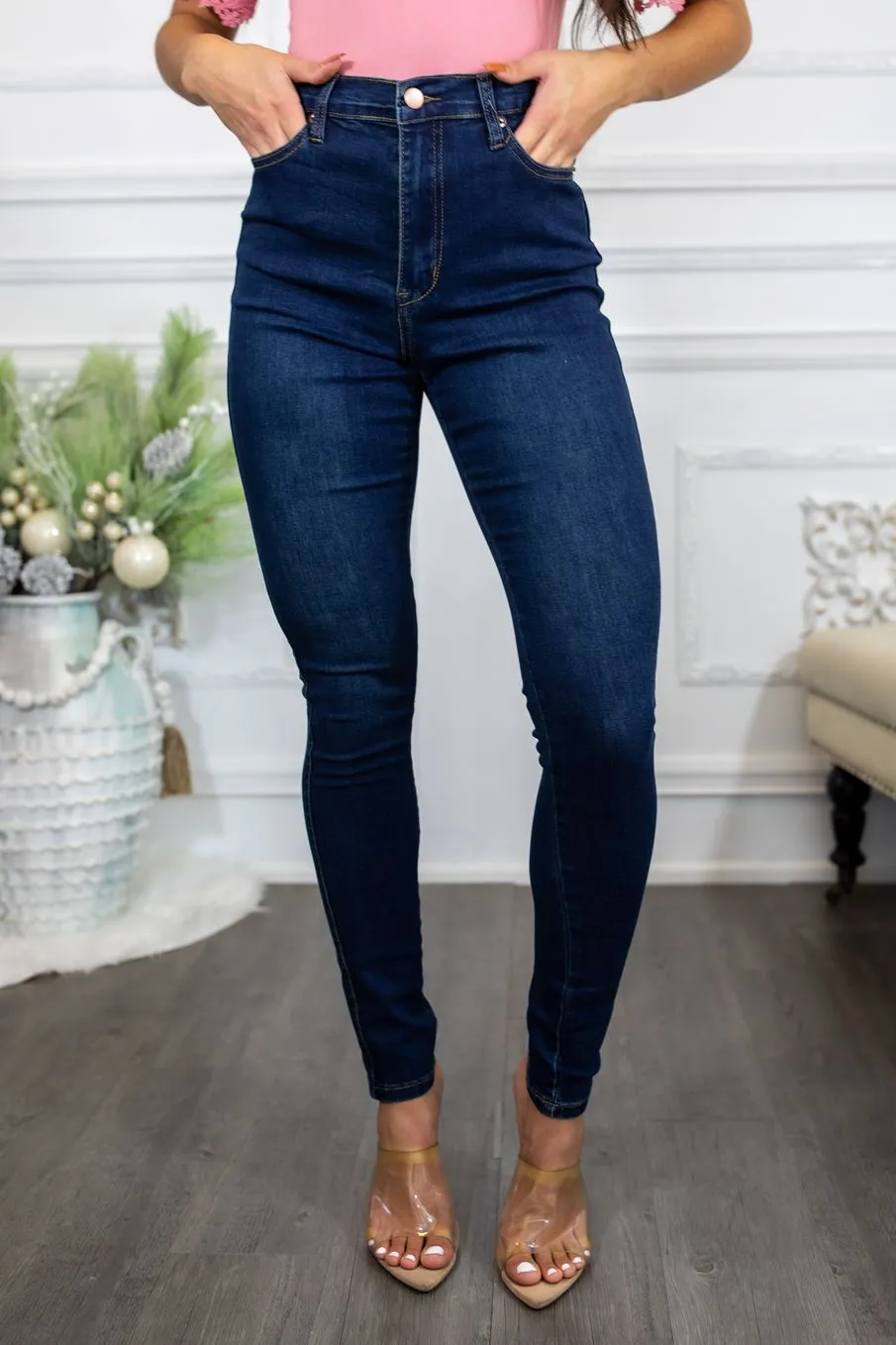 What You Want High Waisted Extreme Stretch Skinny Jeans