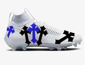 White Chrome Hearts Football Cleats