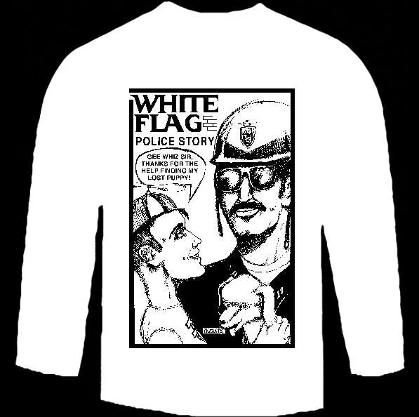 WHITE FLAG POLICE long sleeve