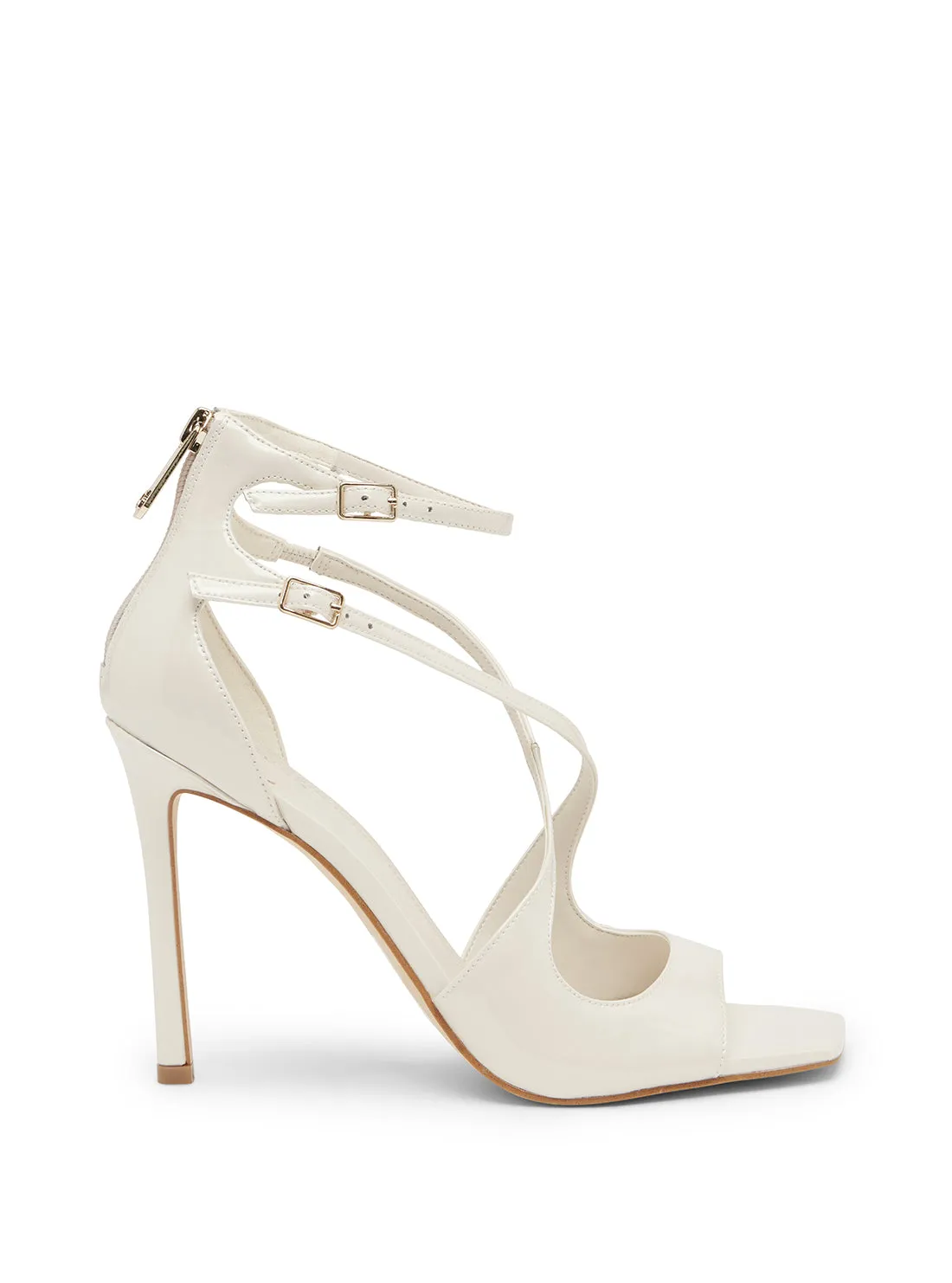 White Patent Sella Heels