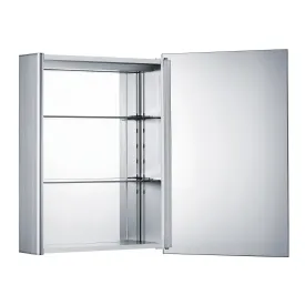 Whitehaus WHLED-1 Medicinehaus Single Mirrored Door Surface Mount Aluminum Medicine Cabinet