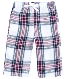 White/Pink Check - Tartan lounge trousers