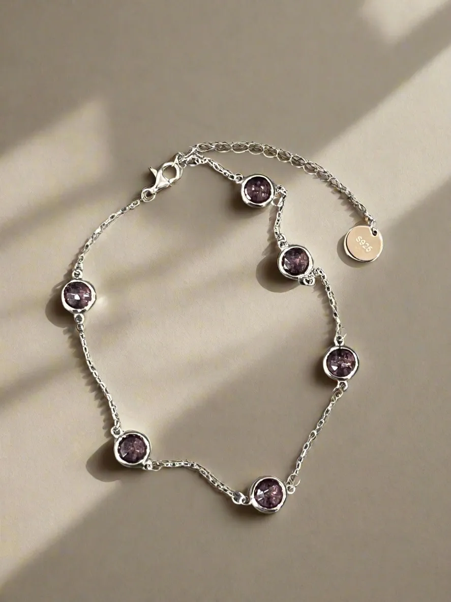 Wide Collection of Sterling Silver Anklets with Adjustable Lobster Clasp