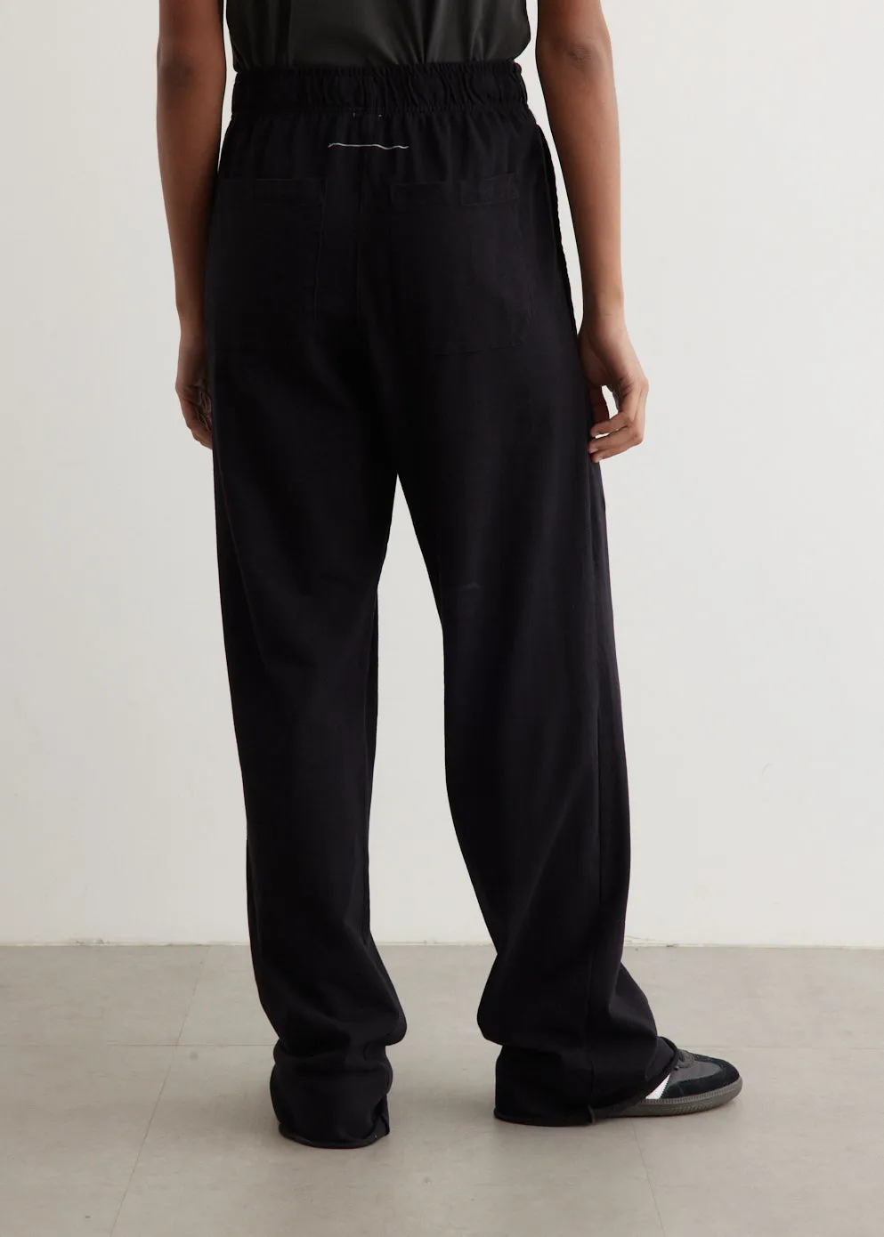 Wide Leg Double Jersey Pants