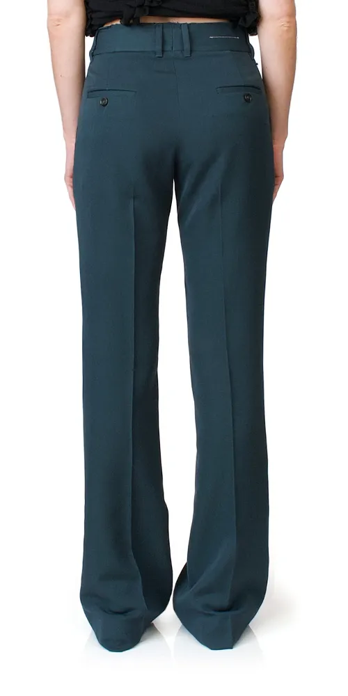 Wide Leg Trousers Petrol