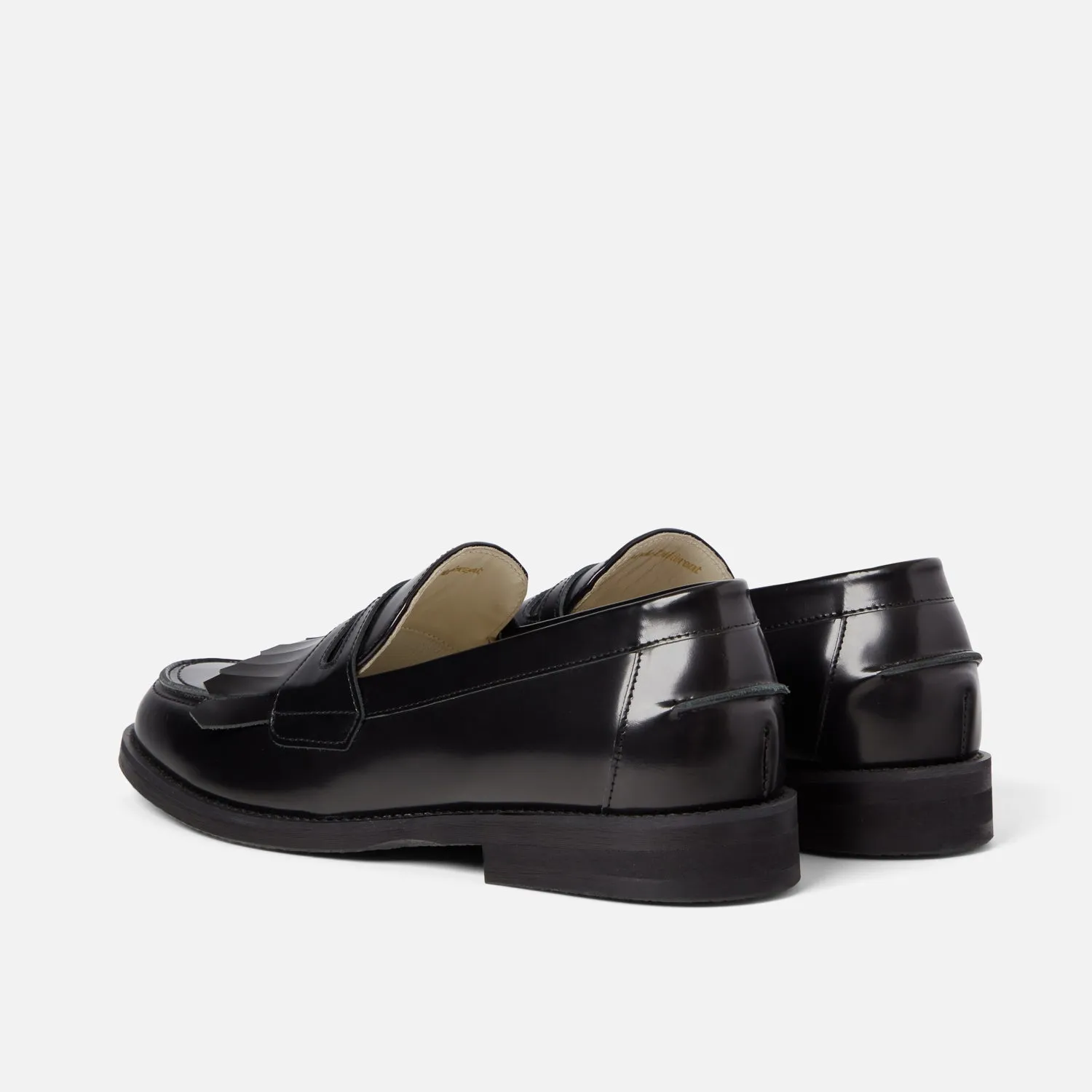 Wilde Black Fringe Penny Loafer - Men's