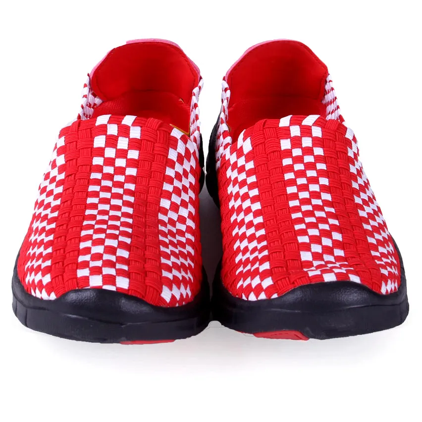 Wisconsin Badgers Woven Colors Comfy Slip On Shoes