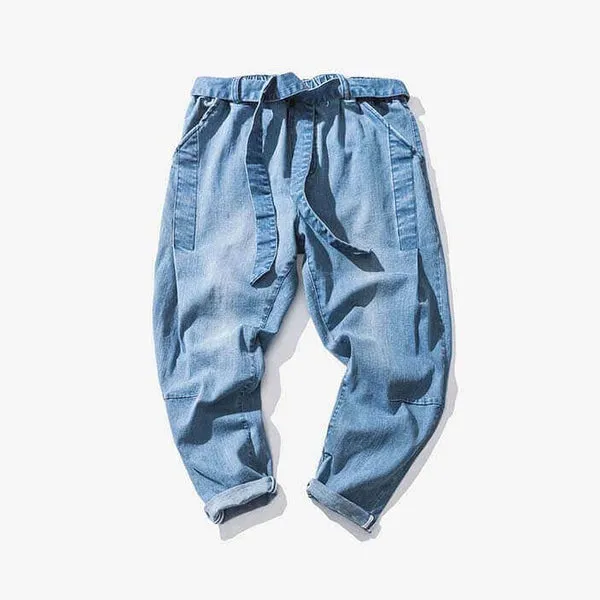 WLS Oleno Harem Denim Pants Blue