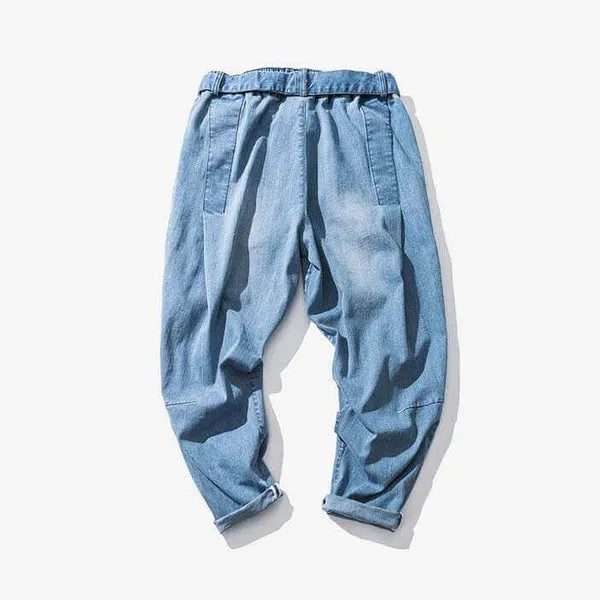 WLS Oleno Harem Denim Pants Blue