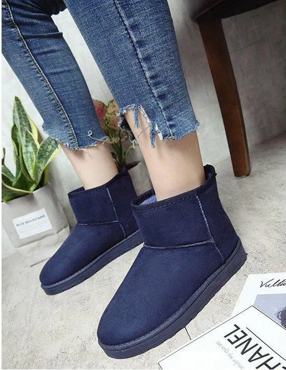 Women Australian Waterproof Winter Christmas Snow Boots Blue