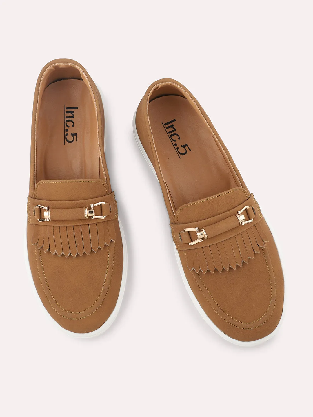 Women Chikoo Lightweight Loafers