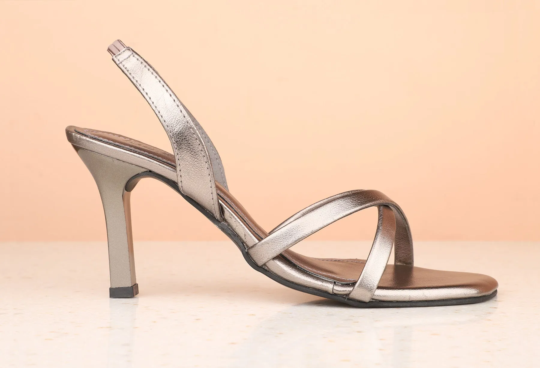 Women Pewter Stiletto Heels