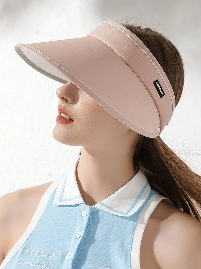 Women's Adjustable Sun Proof Hollow Cap / Visor Foldable Sun Hat - SF0501