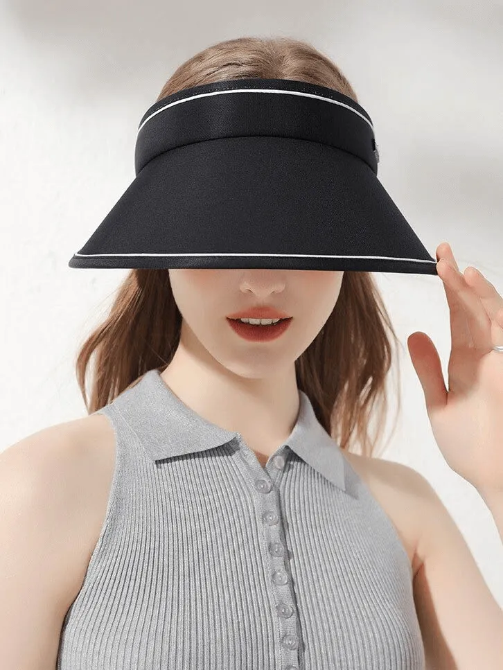 Women's Adjustable Sun Proof Hollow Cap / Visor Foldable Sun Hat - SF0501