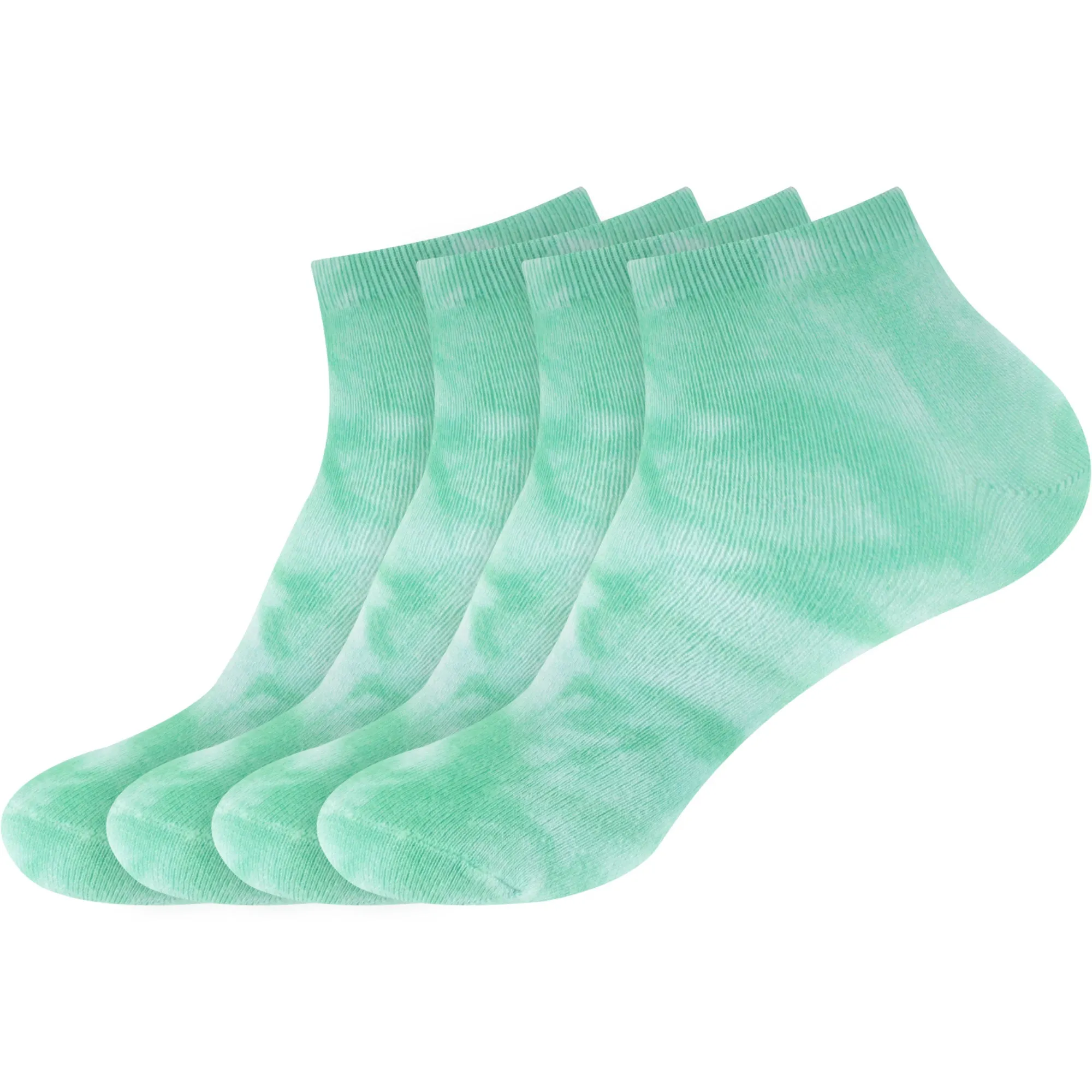 Women's Bamboo Fiber Tie Dye Ankle Socks, 4 Pairs