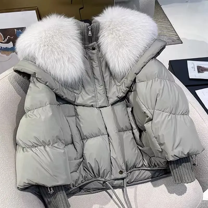 Women's Down Jacket with Real Fur – Ultimate Winter Luxury. Women's Jacket Large