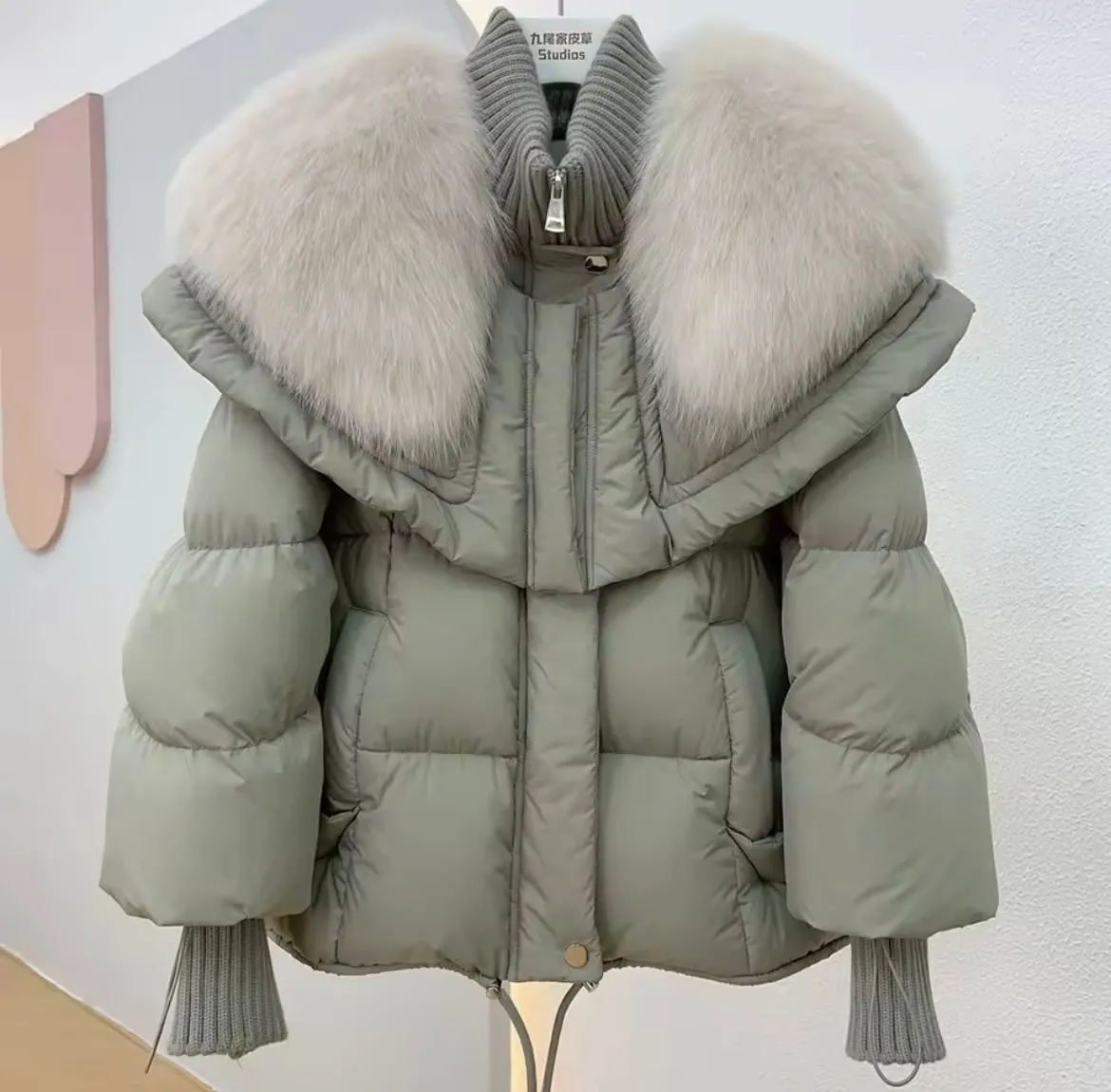 Women's Down Jacket with Real Fur – Ultimate Winter Luxury. Women's Jacket Large