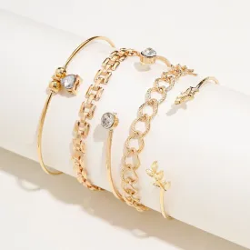 Women's Fashion Beaded 5-piece Bracelet Set