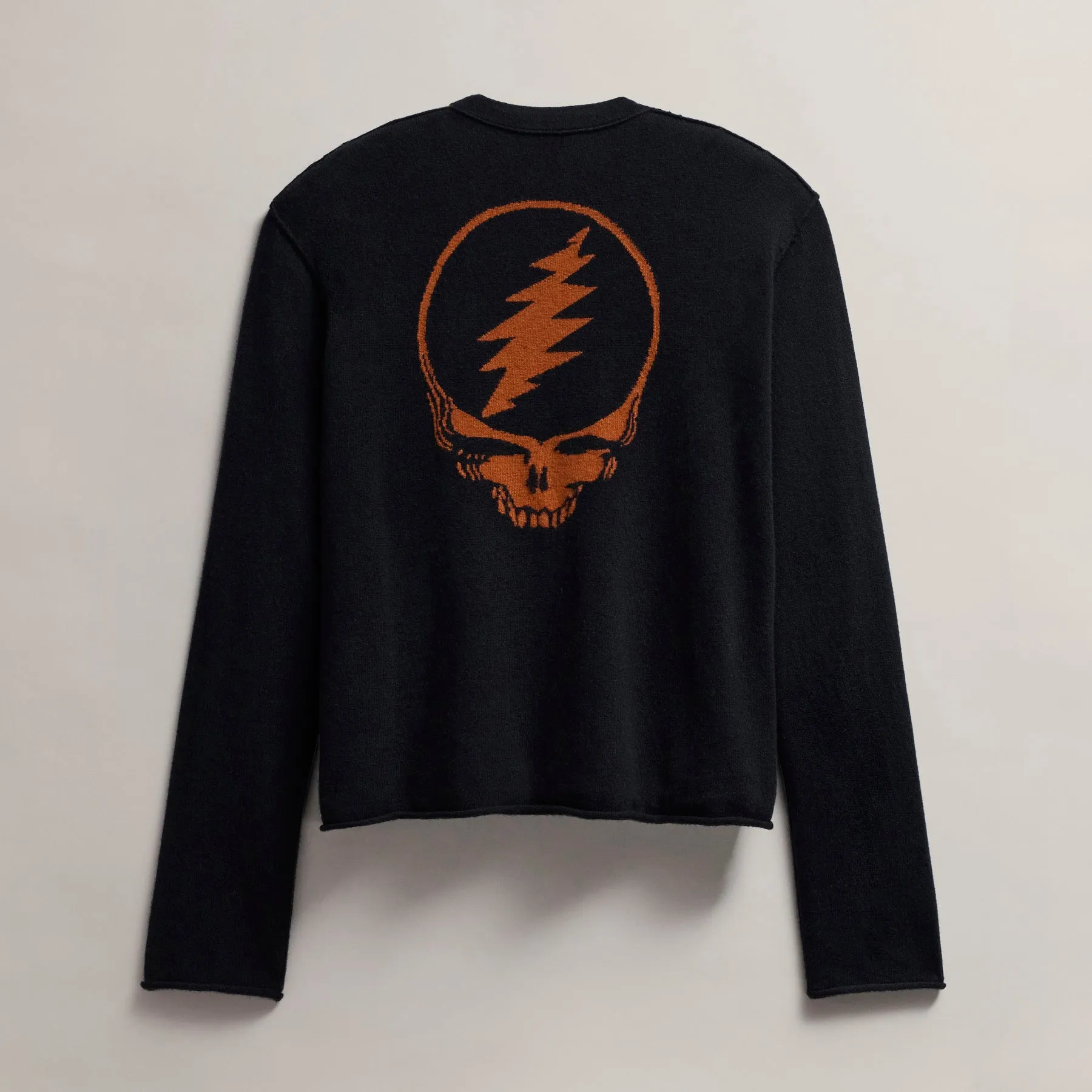 Women's Grateful Dead Crew Neck Sweater - Black/Burnt Orange