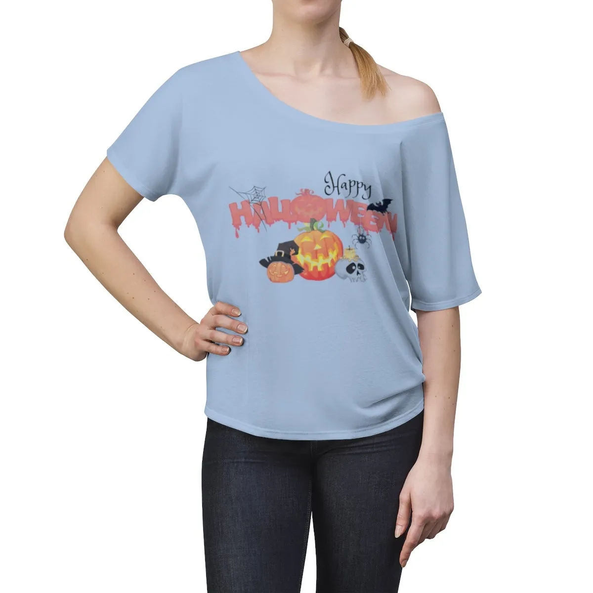 Women's Halloween Top Off The Shoulder Tee