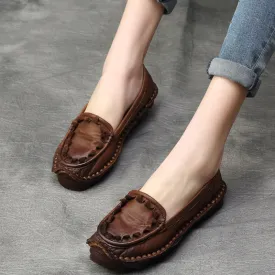 Womens Handmade Ethnic Comfortable Retro Shoes Loafer