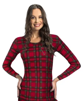 Women's Plaid Series Thermal Top