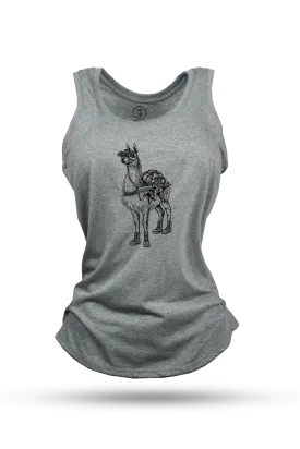 Women's Racerback Tank - Freedom Llama