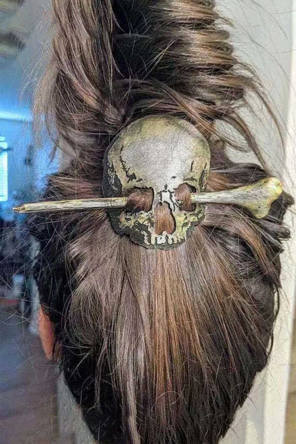 Women's Skull Headband Bronze Hairpin Hair Accessories