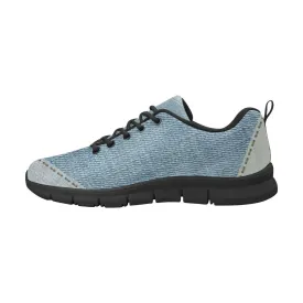 Womens Sneakers,  Patch Denim Print  Running Shoes