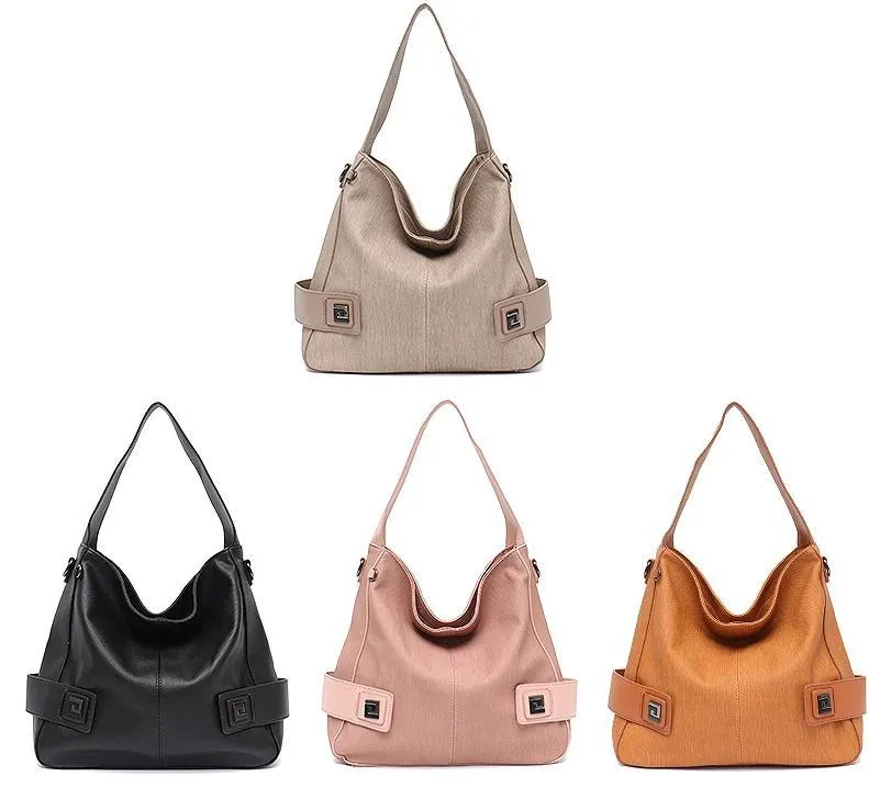 Women's Soft Cruelty Free Vegan Leather Medium Hobo Handbag