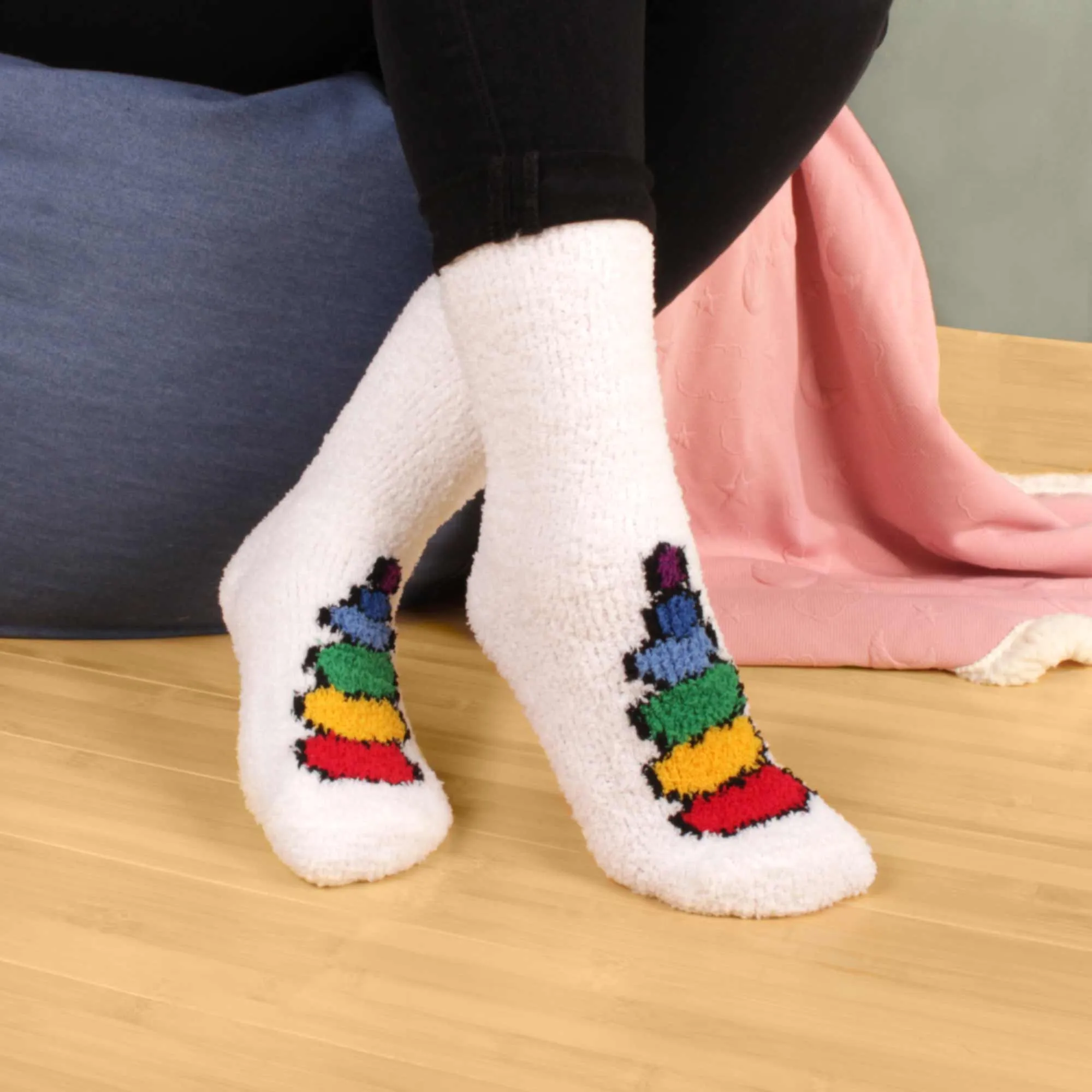 Women's Soft Warm Fuzzy Furry Cozy Unicorn Series Crew Socks, Assortments