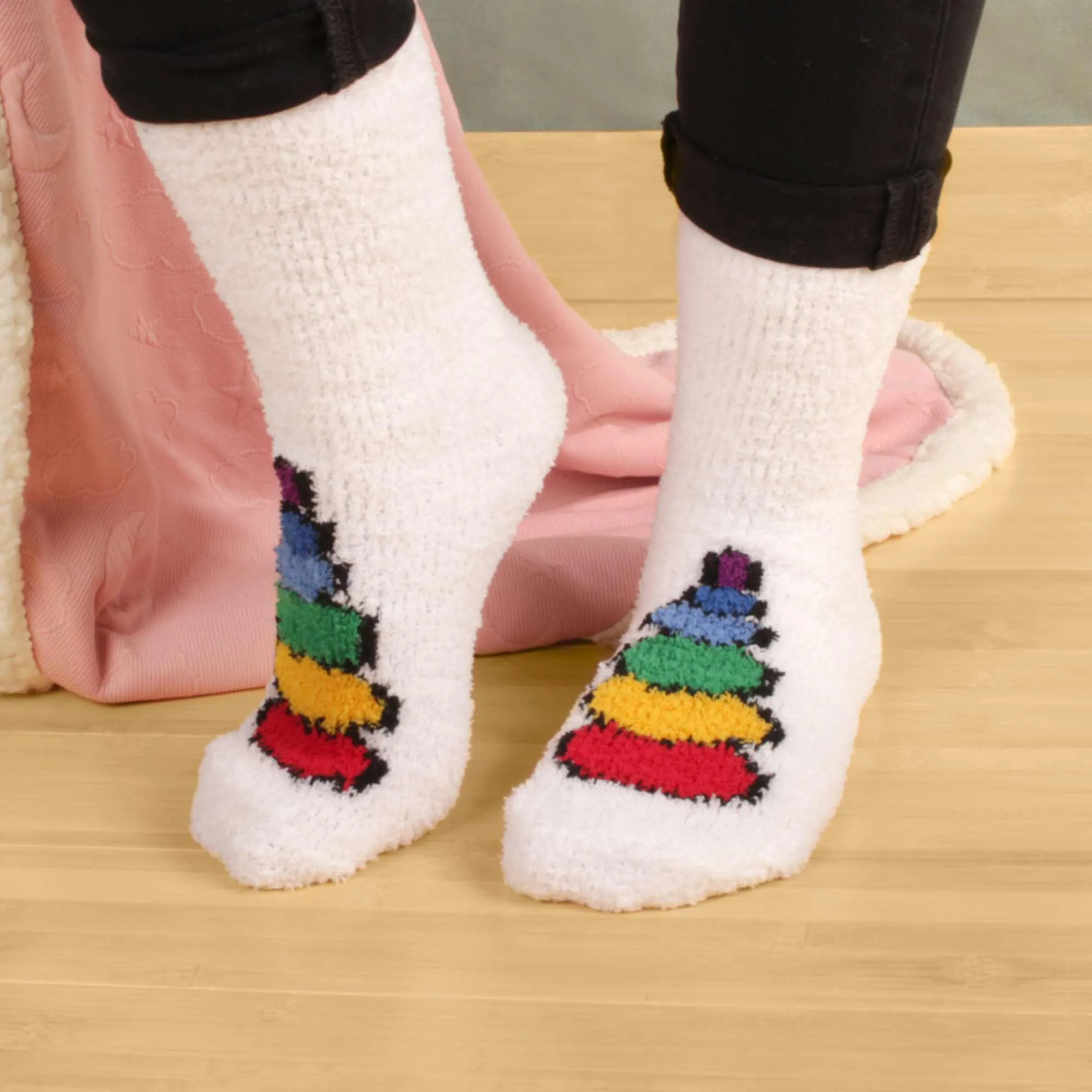 Women's Soft Warm Fuzzy Furry Cozy Unicorn Series Crew Socks, Assortments