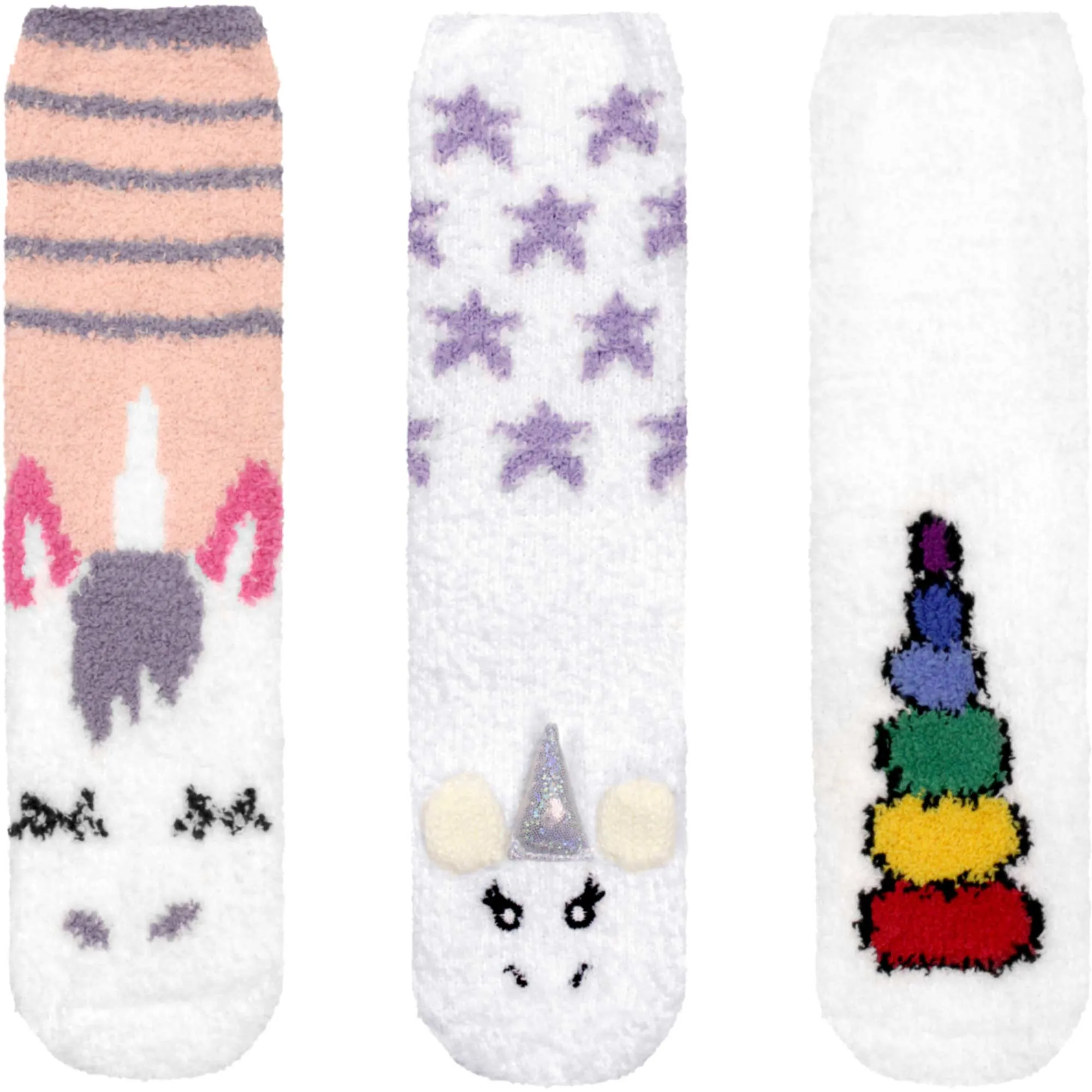 Women's Soft Warm Fuzzy Furry Cozy Unicorn Series Crew Socks, Assortments