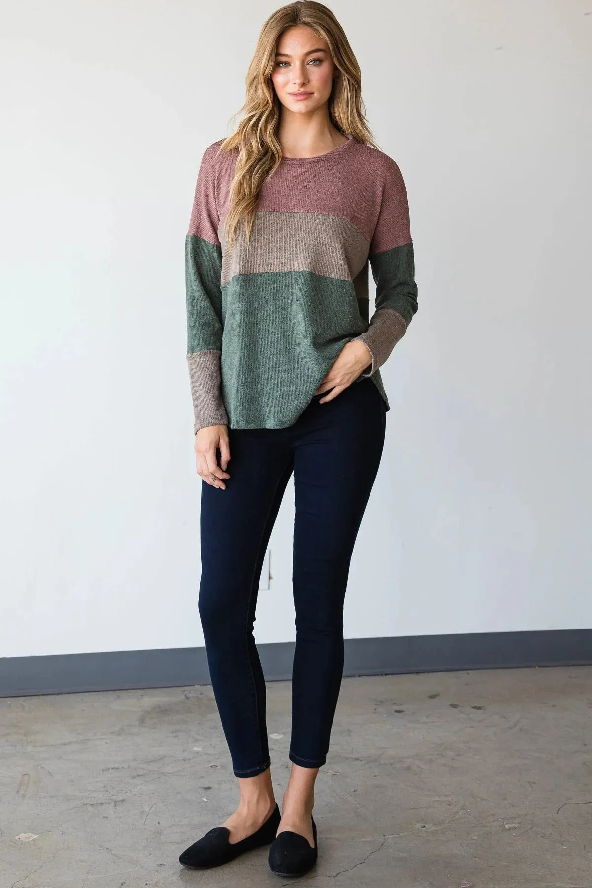 Women's Stylish Colorblock Top