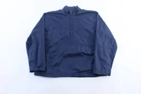 Women's Y2K Nike Embroidered Logo Navy Blue Windbreaker Pullover