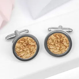 Wooden Globe Cufflinks