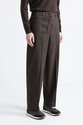 Wool and cashmere classic trousers