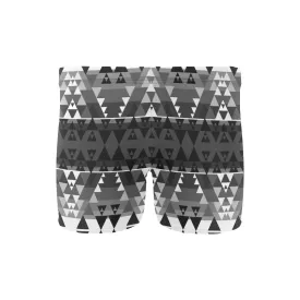 Writing on Stone Black and White Men's Swimming Trunks