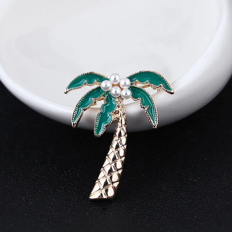 XSB001 - Coconut Tree Saree Brooch