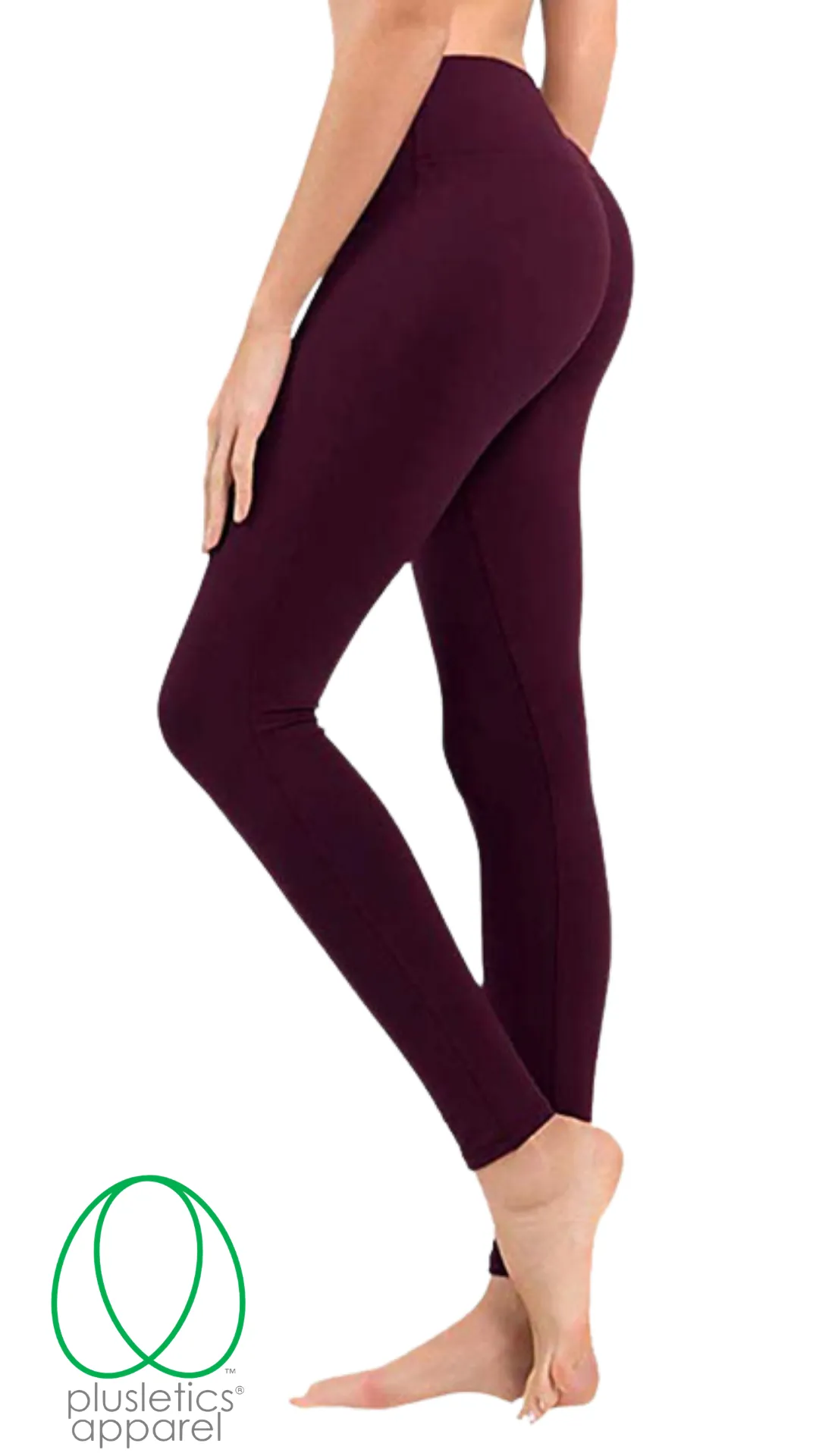 Yoga Leggings Extra Plus 18 - 30 -  Plum